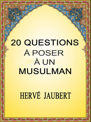 cover image of 20 Questions à Poser à un Musulman.